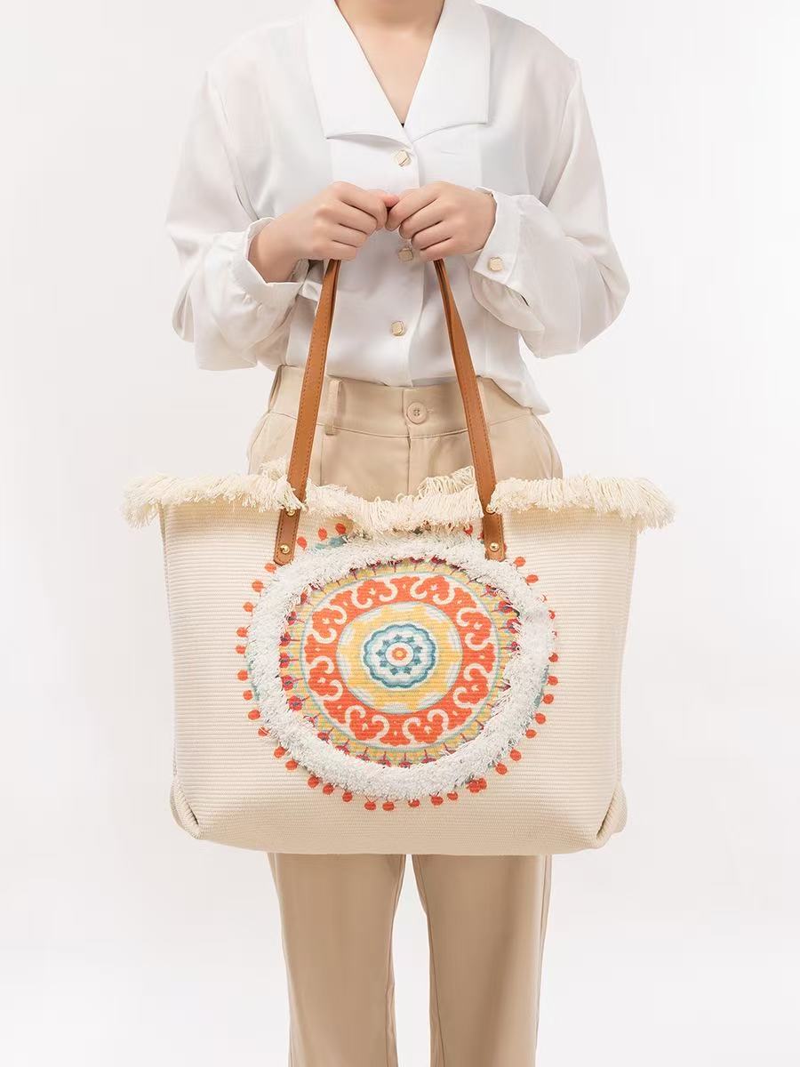 Women'S Raffia Bags - Torba typu tote z rafii z
