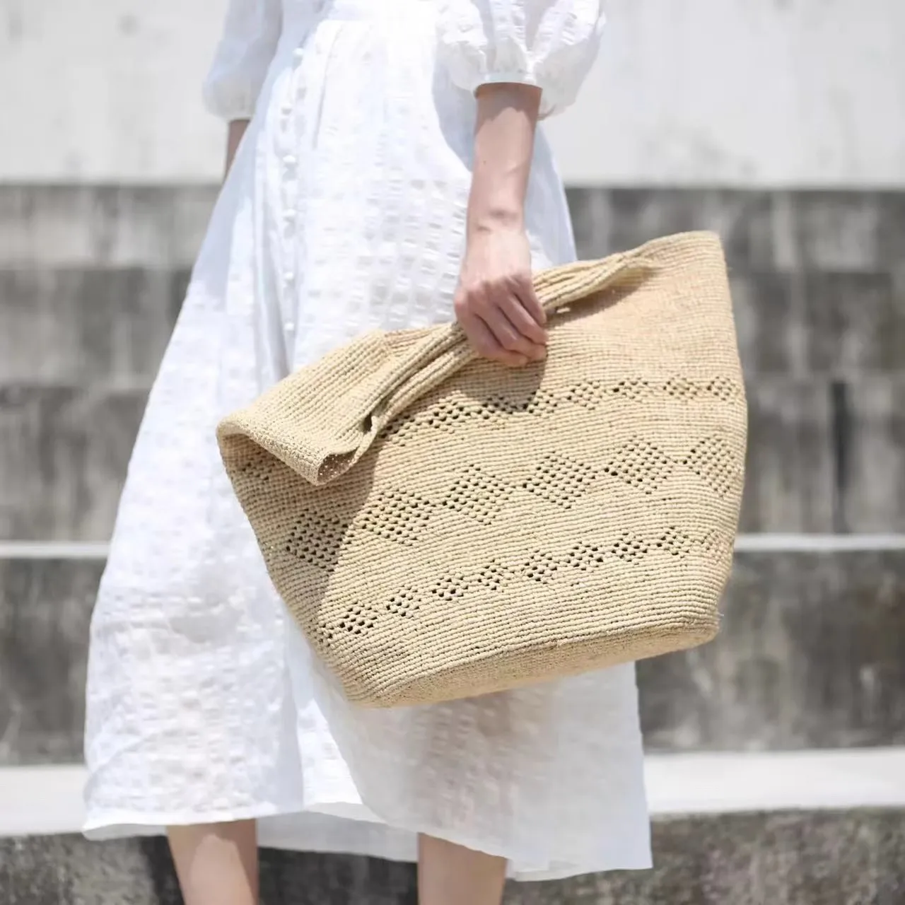 Torba plażowa z naturalnej raf – Women'S Raffia Bags recenzja i cena